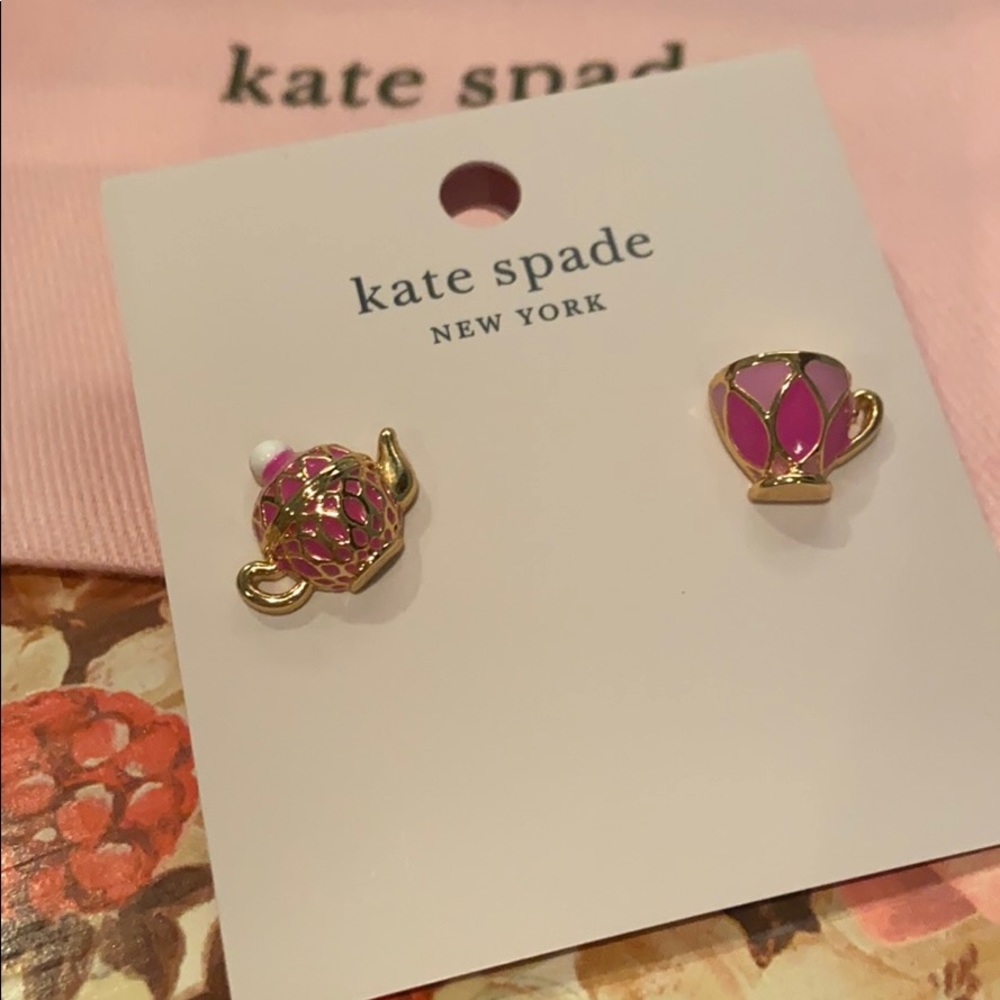NWT. Kate Spade New York Tea Time Earrings